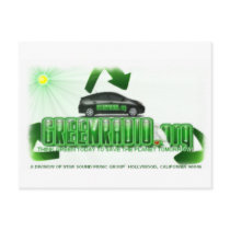 Green Radio Post Cards postcards