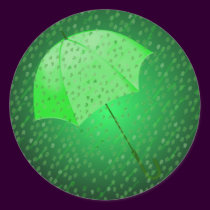 GREEN RAIN by SHARON SHARPE stickers