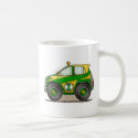 Green Rally Car Mugs