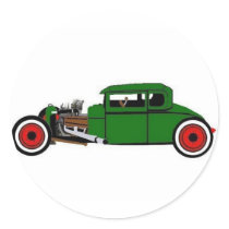 GREEN RAT ROD stickers by HURCHLA GREEN RAT ROD stickers
