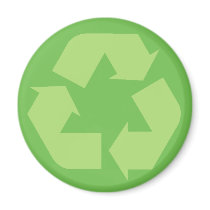 Green Recycle Magnet by teeboutique Green Recycle Magnet