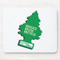 Green Recycle Reduce Reuse mousepads by Zerotees Green Recycle Reduce Reuse mousepads