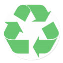 Green recycle stickers by ottster35 Green recycle stickers