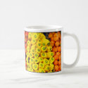 Green, red and yellow peppers mug mug