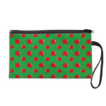 Green red apple pattern bagettes bags