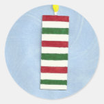 Green Red Candle  Sticker
