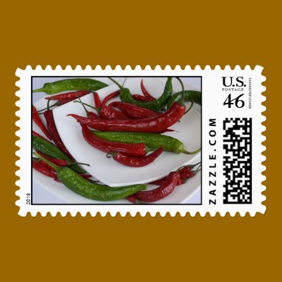 green&red pepper stamp by VioDePhoto