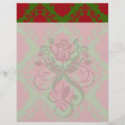 green red romantic christmas damask