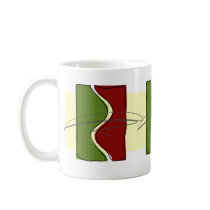 Green & Red (tryptich) mugs