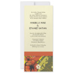 Green, Red, Yellow Floral Wedding Invite