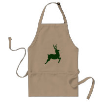 Green Reindeer aprons by YearRoundHolidays Green Reindeer aprons