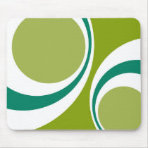 green retro mousepads