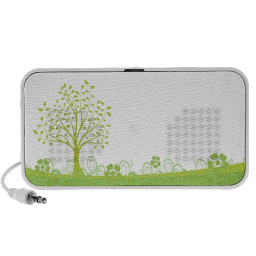 Green Retro Tree PC Speakers