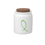 Green Ribbon Candy Jar