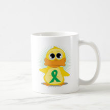 Green Ribbon Duck Mug