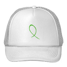 Green Ribbon Mesh Hat