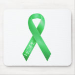 Green Ribbon Mouse Pads