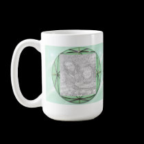 Green Ribbon Mug Template