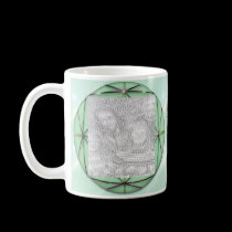 Green Ribbon Mug Template mugs