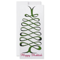 Green Ribbon Tree rack cards by JulyEveningStarr Green Ribbon Tree rack cards