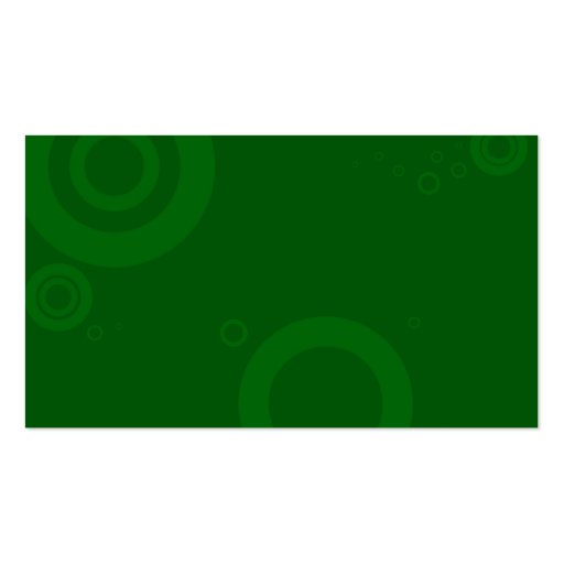 green rings mowing business card template (back side)