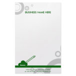 green rings mowing customized stationery