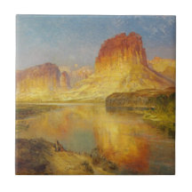 Green River of Wyoming - Thomas Moran (1878) Tile