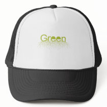 Green Roots greenwhite hats