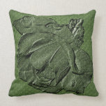Green Rose Floral American MoJo Pillow