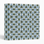 Green Round Bushes Grid Vinyl Binder