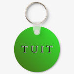 Green Round Tuit Keychain Green Round Tuit Keychain