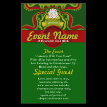 Green Royal Goddess Art Custom Event Flyer flyers