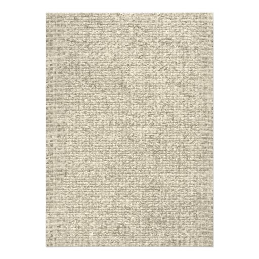 Green Rustic Burlap Mason Jar Wedding Invitations