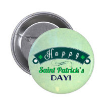 Green Saint Patricks day Banner Button buttons