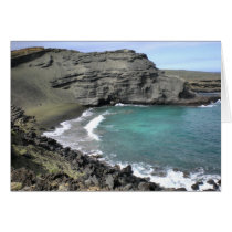 Green Sand Beach Card by dlgray Green Sand Beach Card