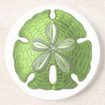 Green Sand Dollar Stone Coaster
