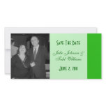 green save the date photo cards