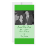 green save the date photo cards