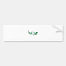 Green Scaled Dragon Bumper Stickers