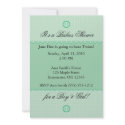 Green Scallop Invitation invitation