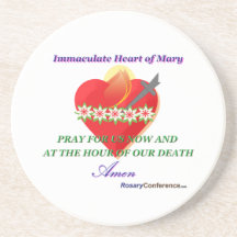GREEN SCAPULAR COASTERS