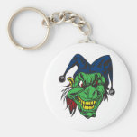 Green Scary Jester Key Chain