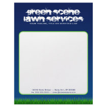green scene lawn services personalized letterhead