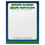 green scene lawn services custom letterhead