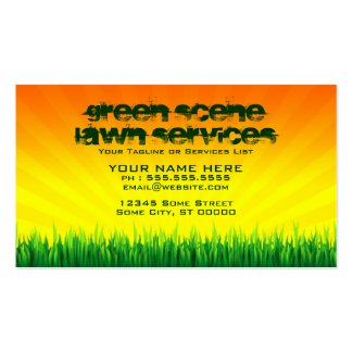 landscaping business cards