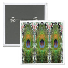 GREEN Scene - Peacock Feather Collection Pin