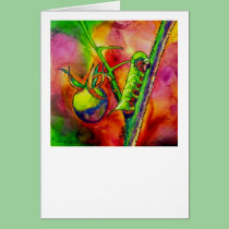 "Green Scourge" - Tomato Hornworm Card