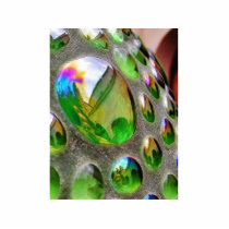 Green Scupture Mirrors Glass photo sculptures