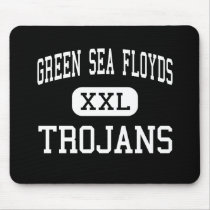 Green Sea Floyds - Trojans - High - Green Sea mousepads by customteamsportswear Green Sea Floyds - Trojans - High - Green Sea mousepads