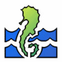 Green Sea Horse Blue Waves Polo Shirt by MistaSCARY Green Sea Horse Blue Waves Polo Shirt